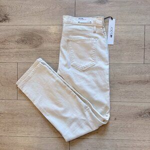 Joe's Jeans "The Luna" Cream Ankle High Rise Cigarette Jeans size 30x28